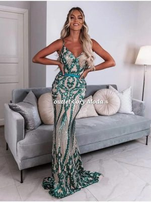 Vestido Largo lentejuelas Candela
